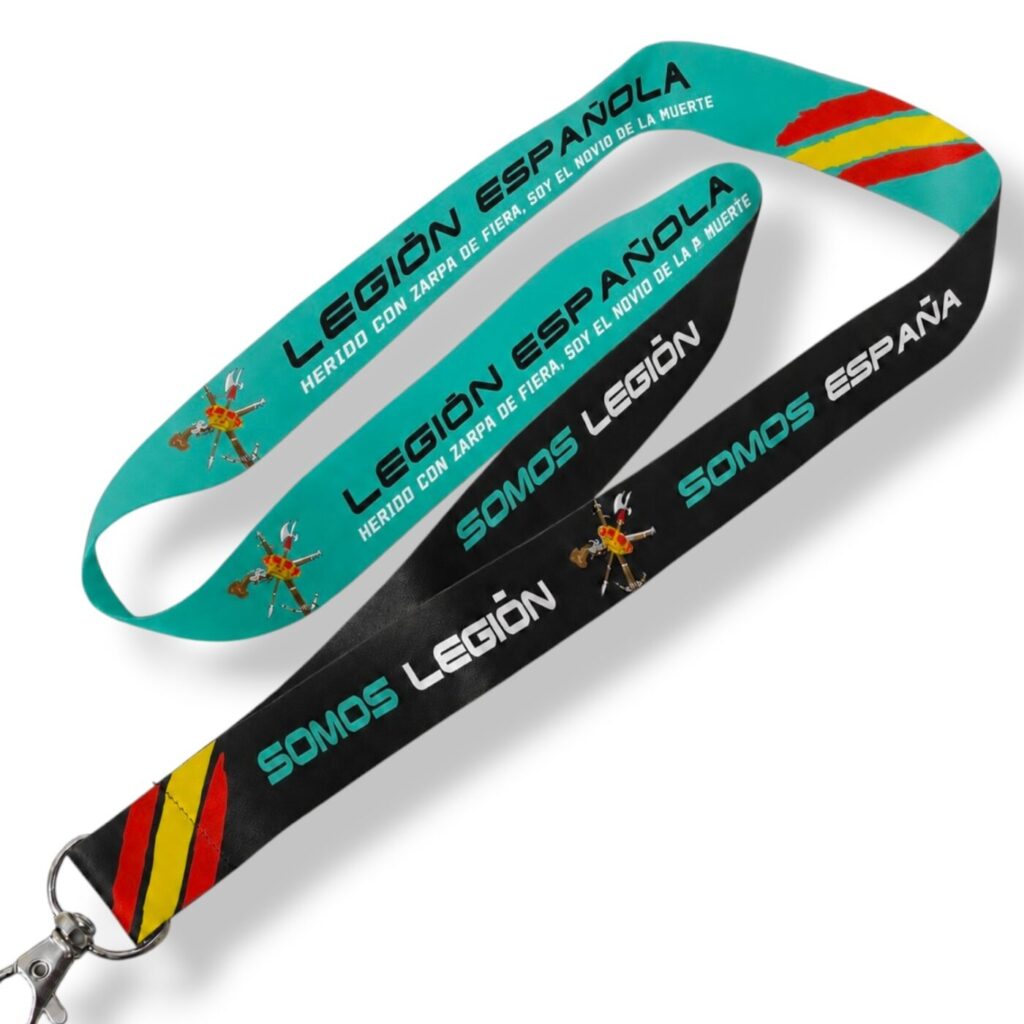 Lanyard Legión Española Tercio Legion con mosqueton