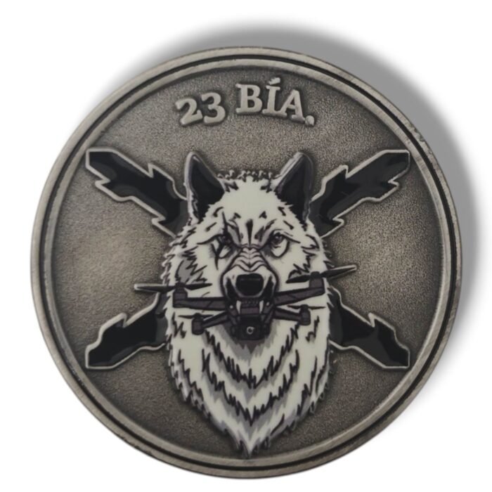 Moneda GAAA Artillería Antiaérea 4 cm 23 Bia