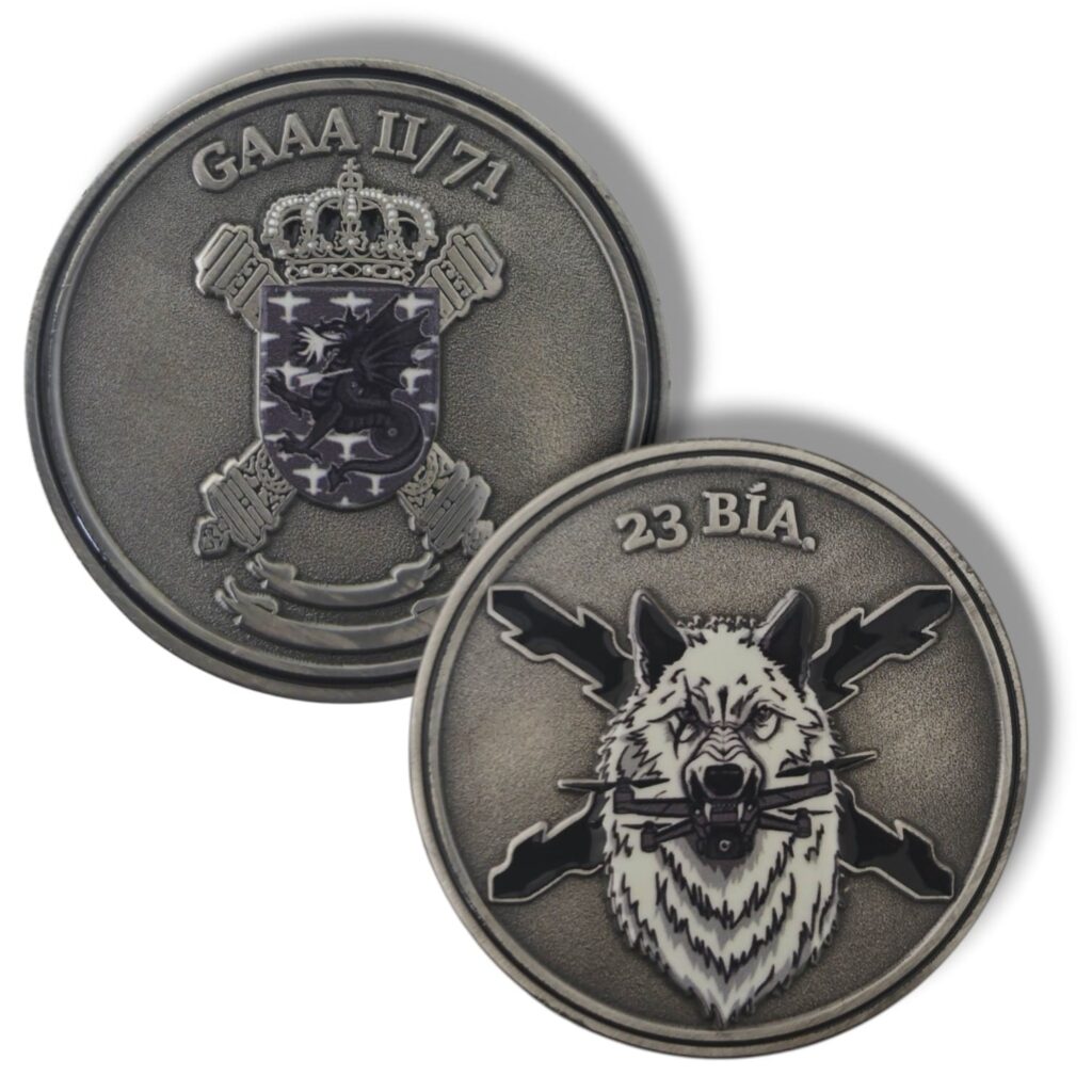Moneda GAAA Artillería Antiaérea 4 cm principal