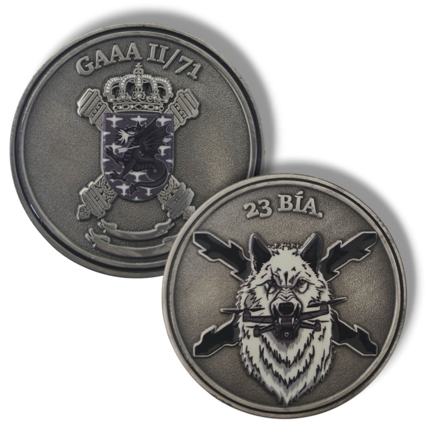 Moneda GAAA Artillería Antiaérea 4 cm principal