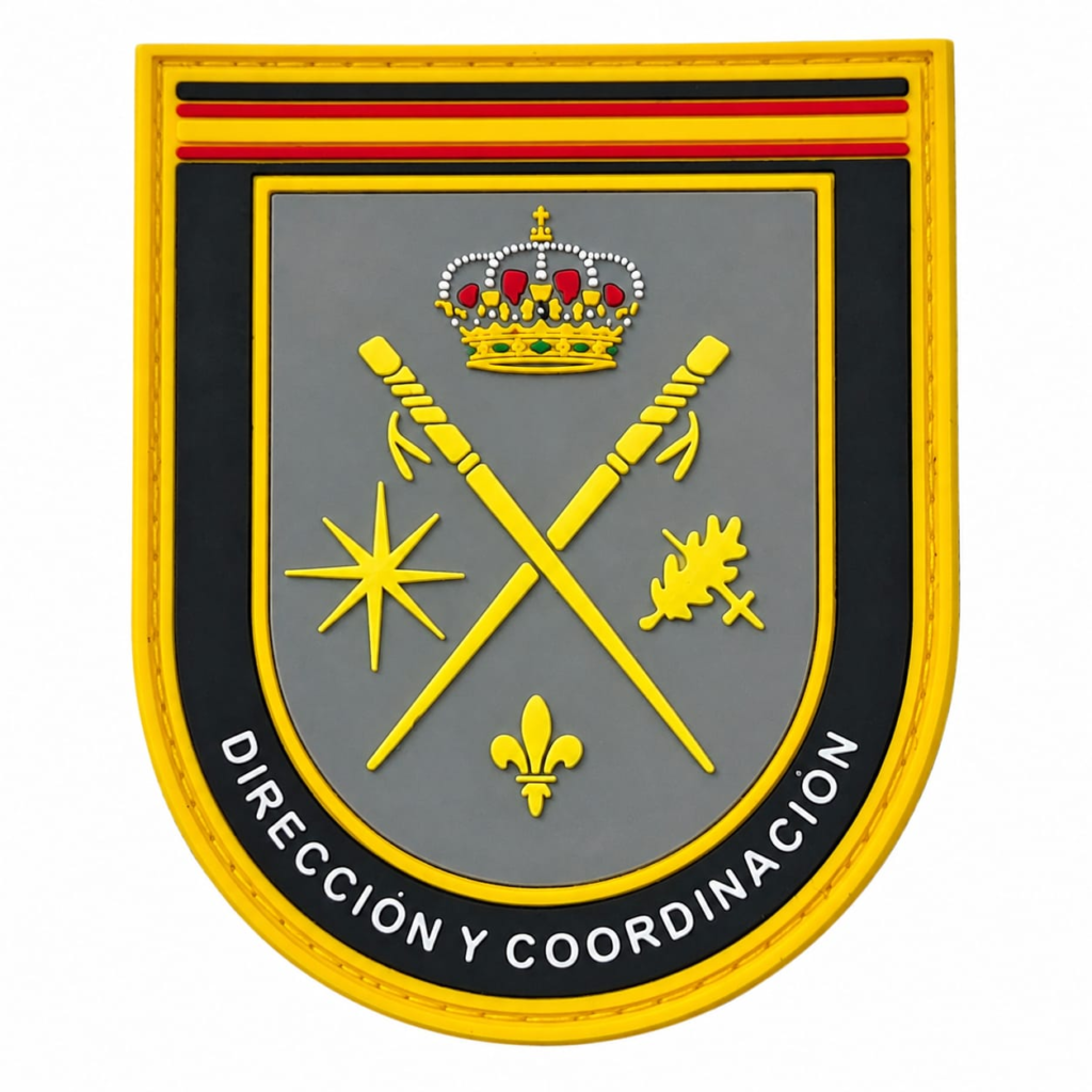 Parche Policía Nacional Dirección y Coordinación PVC 8 x 6,7 cm