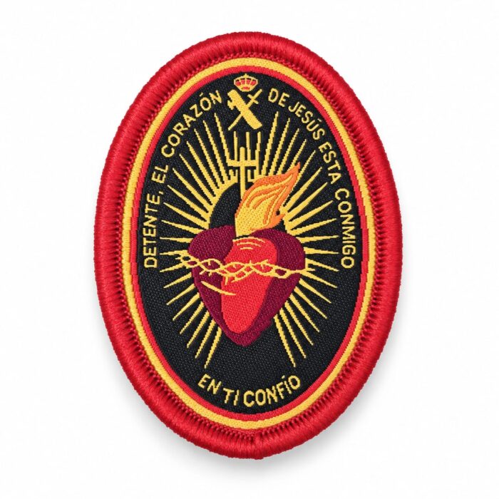 detente guardia civil corazon de jesus esta conmigo parche