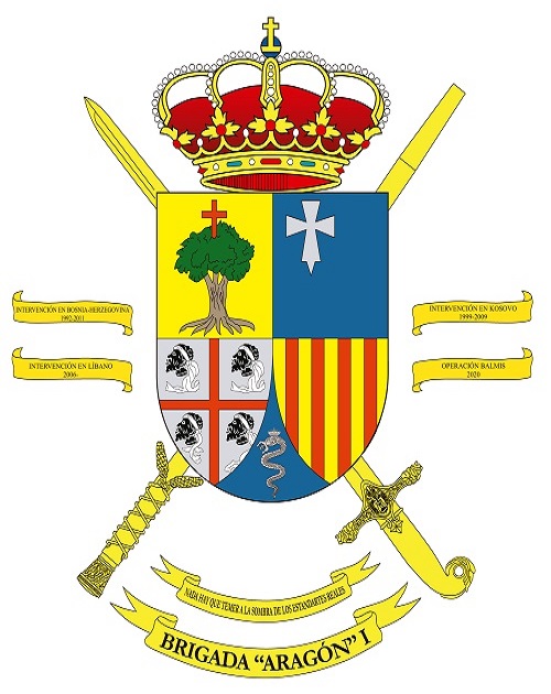 Escudo oficial de la Brigada «Aragón» I