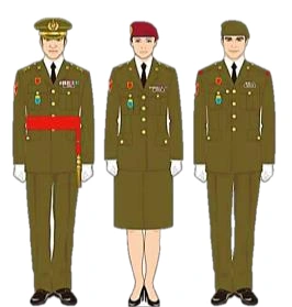 Ilustraciones del uniforme de especial relevancia del Ejército de Tierra