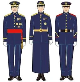 Ilustraciones del uniforme de gran etiqueta del Ejército de Tierra en la Guía Militar